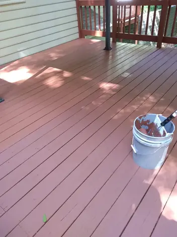 Deck painting job